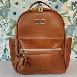 Itzy Ritzy Mini Backpack in Cognac